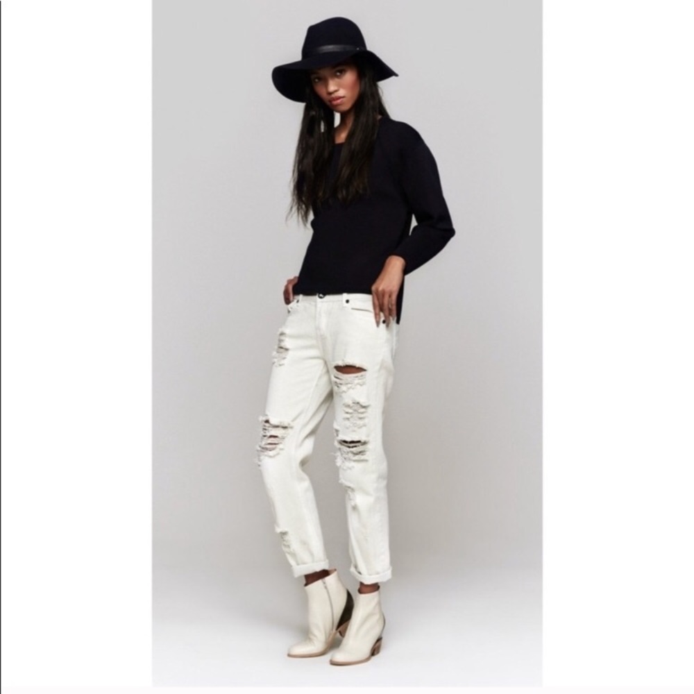 🔥Hot One Teaspoon Ripped Bf Jeans - Picture 3 of 3